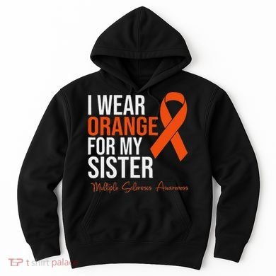 I Wear Orange For My Sister Ms Warrior Multiple Sclerosis Hoodie