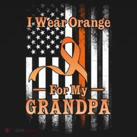 I Wear Orange Grandpa Multiple Sclerosis Ms Flag Funny Gift Women's Hoodie thumb 2