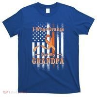 I Wear Orange Grandpa Multiple Sclerosis Ms Flag Funny Gift T-Shirt thumb 0