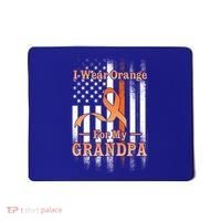 I Wear Orange Grandpa Multiple Sclerosis Ms Flag Funny Gift Mousepad thumb 0
