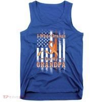I Wear Orange Grandpa Multiple Sclerosis Ms Flag Funny Gift Tank Top thumb 0