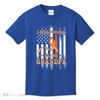 I Wear Orange Grandpa Multiple Sclerosis Ms Flag Funny Gift Kids T-Shirt thumb 0