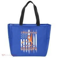 I Wear Orange Grandpa Multiple Sclerosis Ms Flag Funny Gift Tote Bag thumb 0