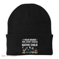 I Wear Orange For Every American Native Child Indian Pride Beanie thumb 0