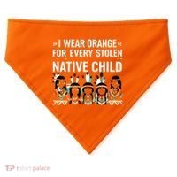 I Wear Orange For Every American Native Child Indian Pride USA-Made Doggie Bandana thumb 0