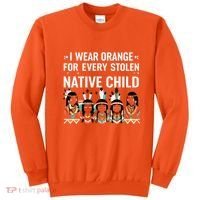 I Wear Orange For Every American Native Child Indian Pride Sweatshirt thumb 0