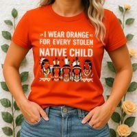 I Wear Orange For Every American Native Child Indian Pride Women's T-Shirt thumb 2