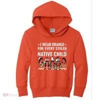 I Wear Orange For Every American Native Child Indian Pride Kids Hoodie thumb 0