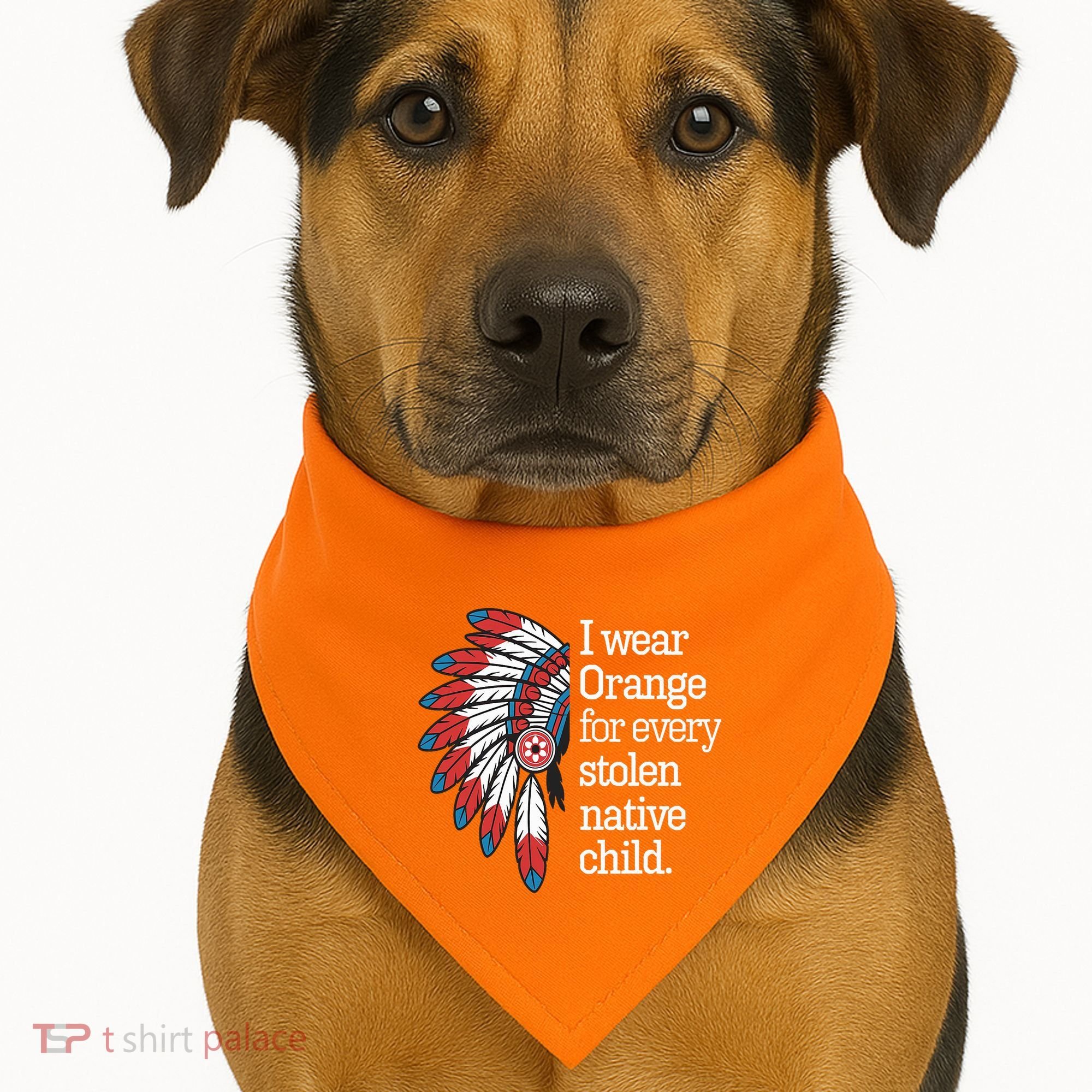 I Wear Orange For Every American Native Child USA-Made Doggie Bandana