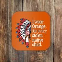 I Wear Orange For Every American Native Child Coaster thumb 0