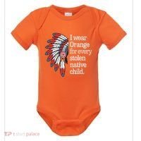 I Wear Orange For Every American Native Child Baby Bodysuit thumb 0