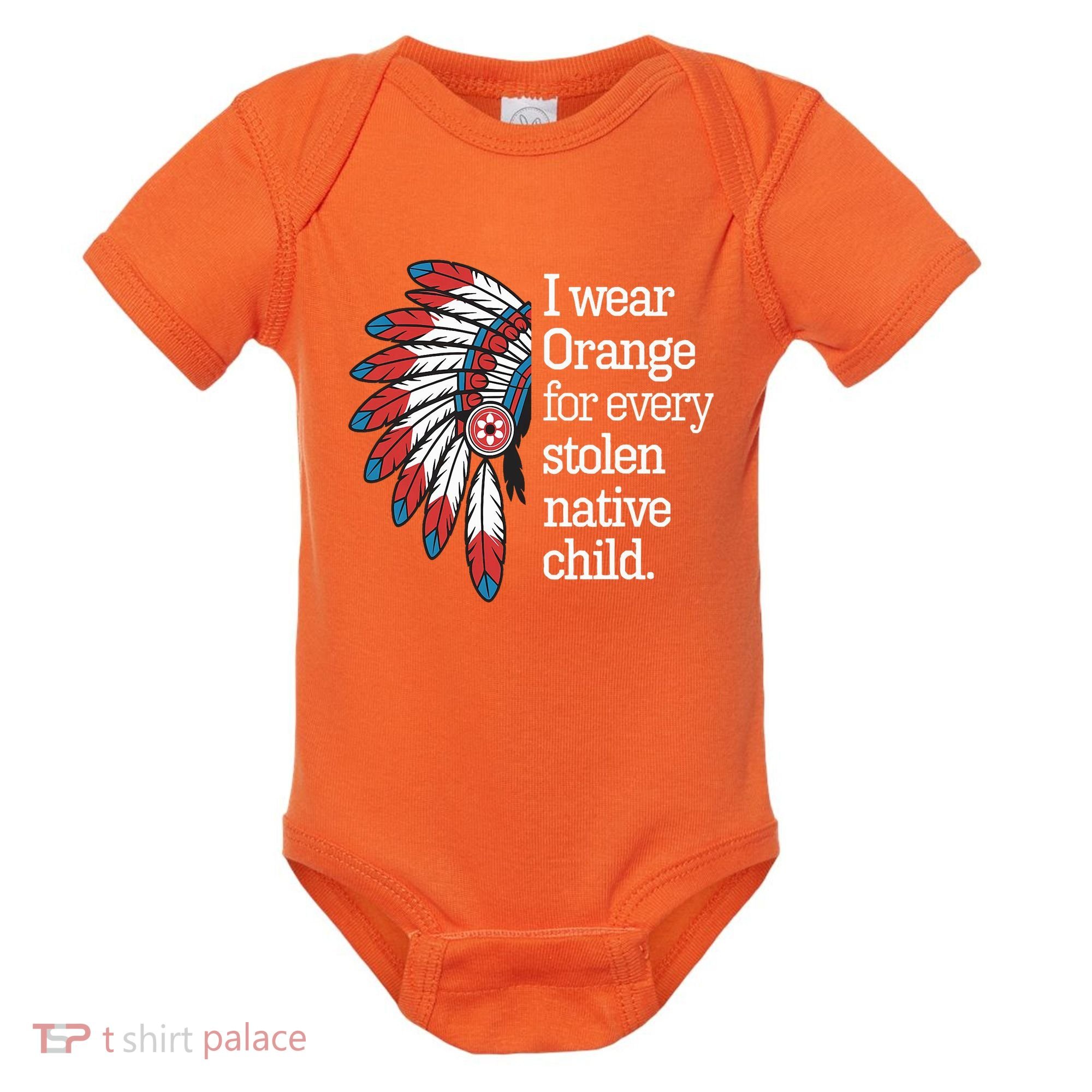 I Wear Orange For Every American Native Child Baby Bodysuit