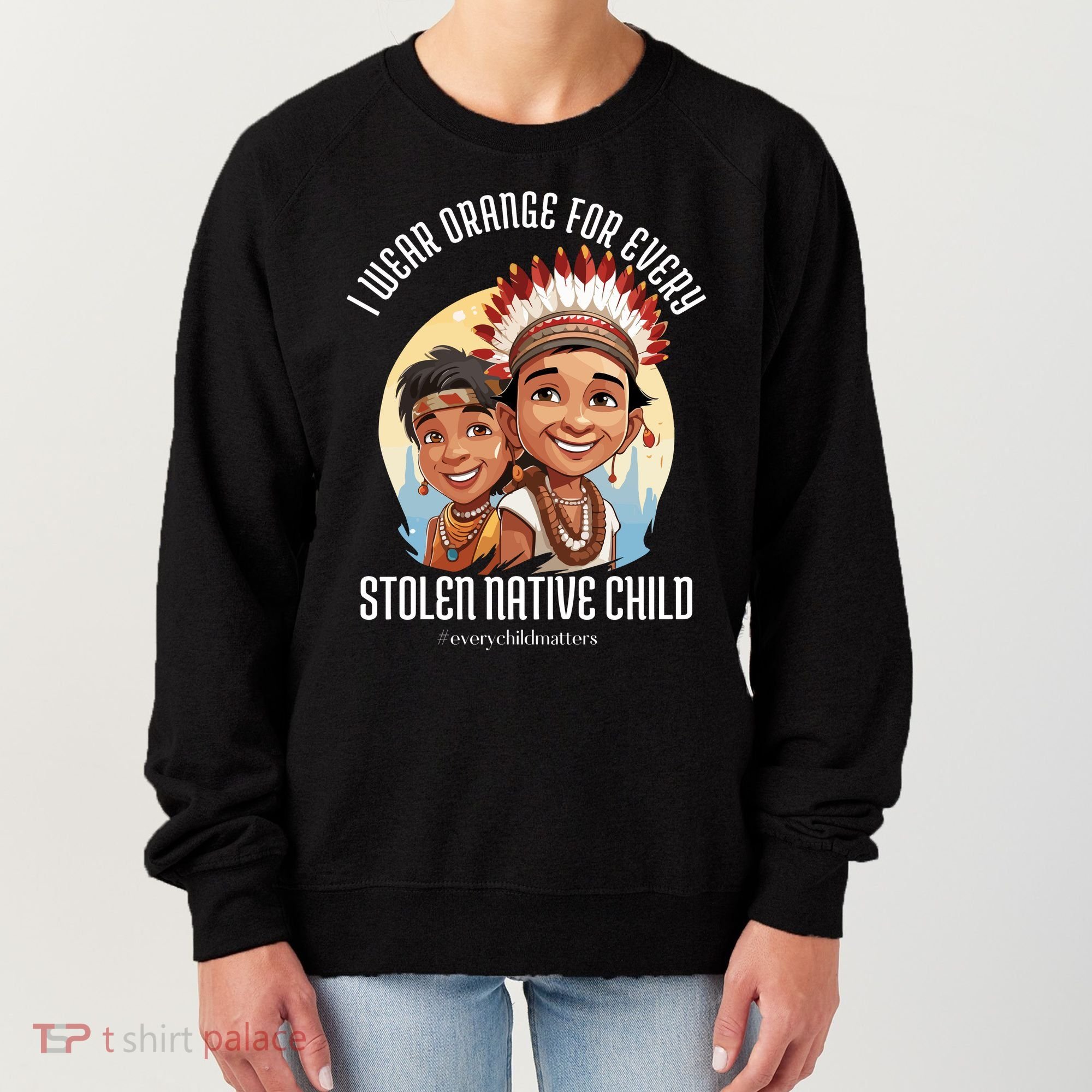 I Wear Orange For Indigenous Children Women's Sweatshirt