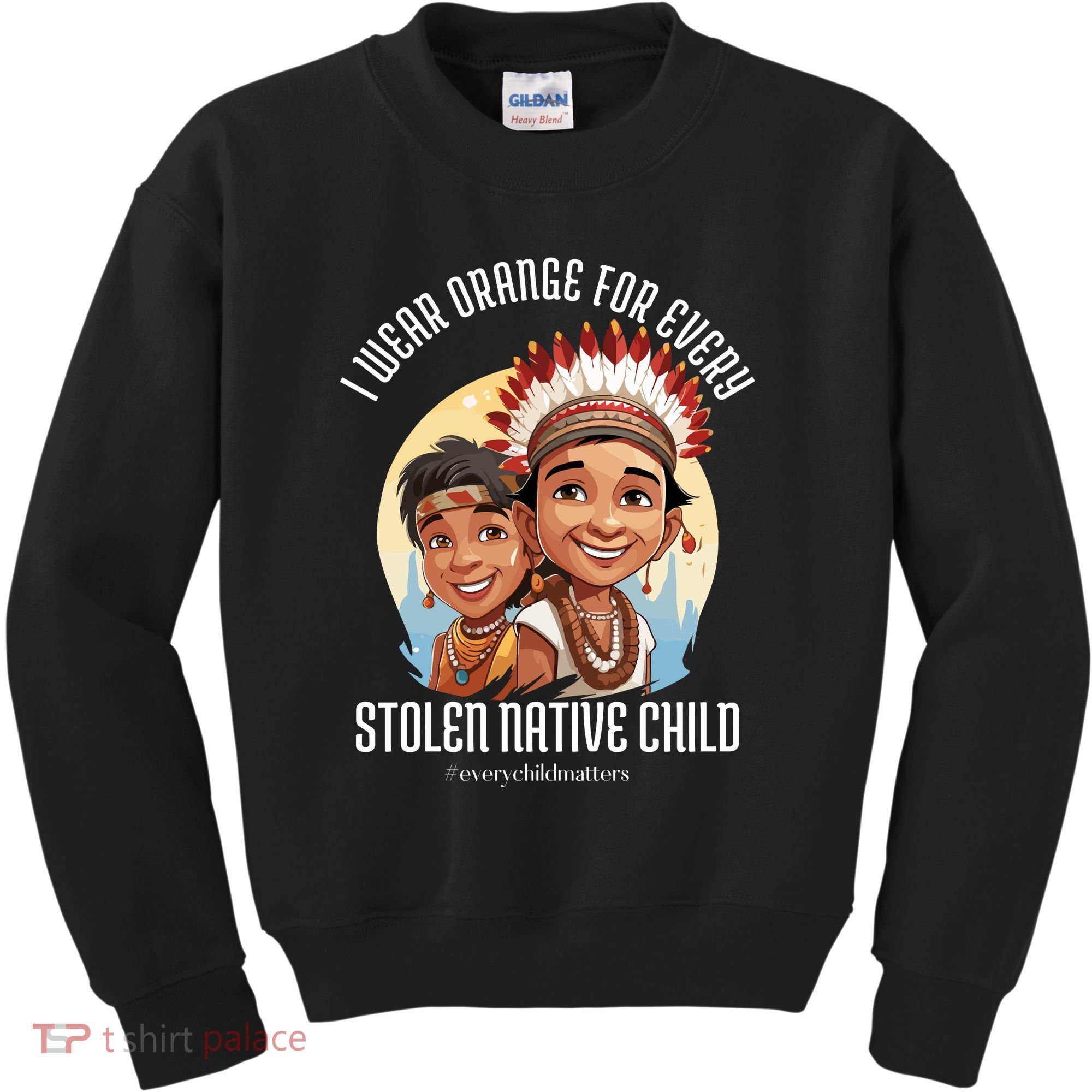 I Wear Orange For Indigenous Children Kids Sweatshirt