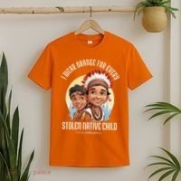 I Wear Orange For Indigenous Children T-Shirt thumb 2