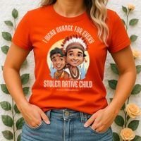 I Wear Orange For Indigenous Children Women's T-Shirt thumb 2