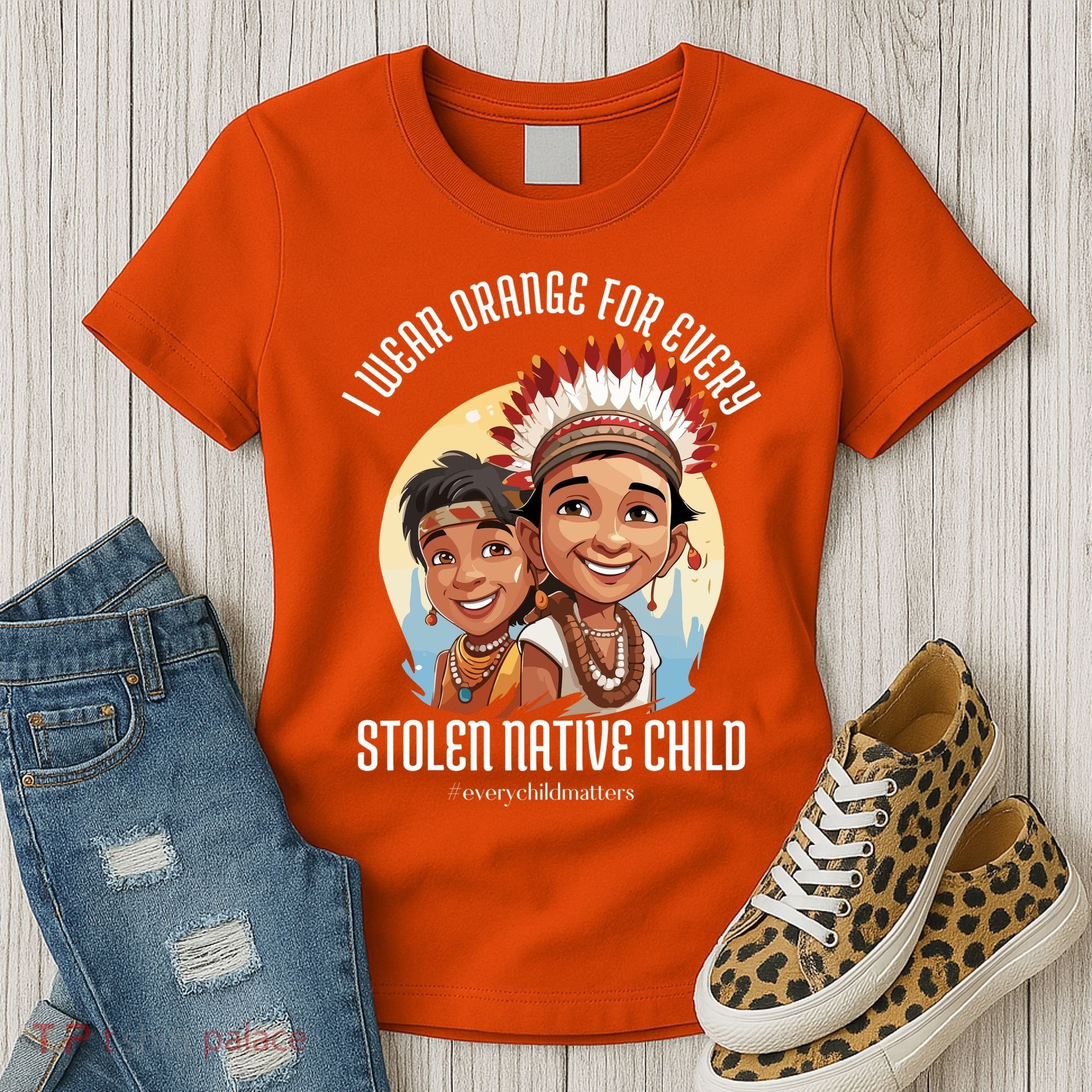 I Wear Orange For Indigenous Children Women's T-Shirt