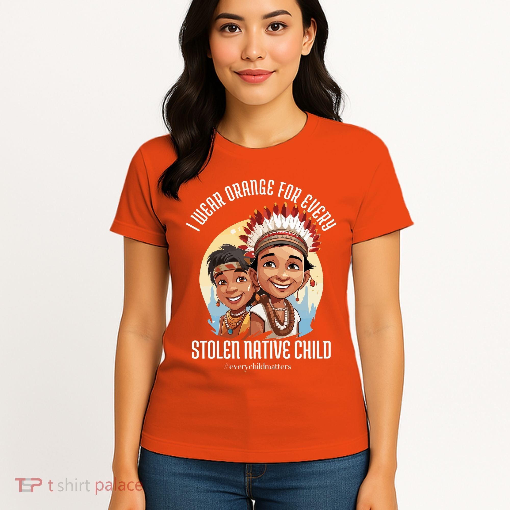 I Wear Orange For Indigenous Children Women's T-Shirt