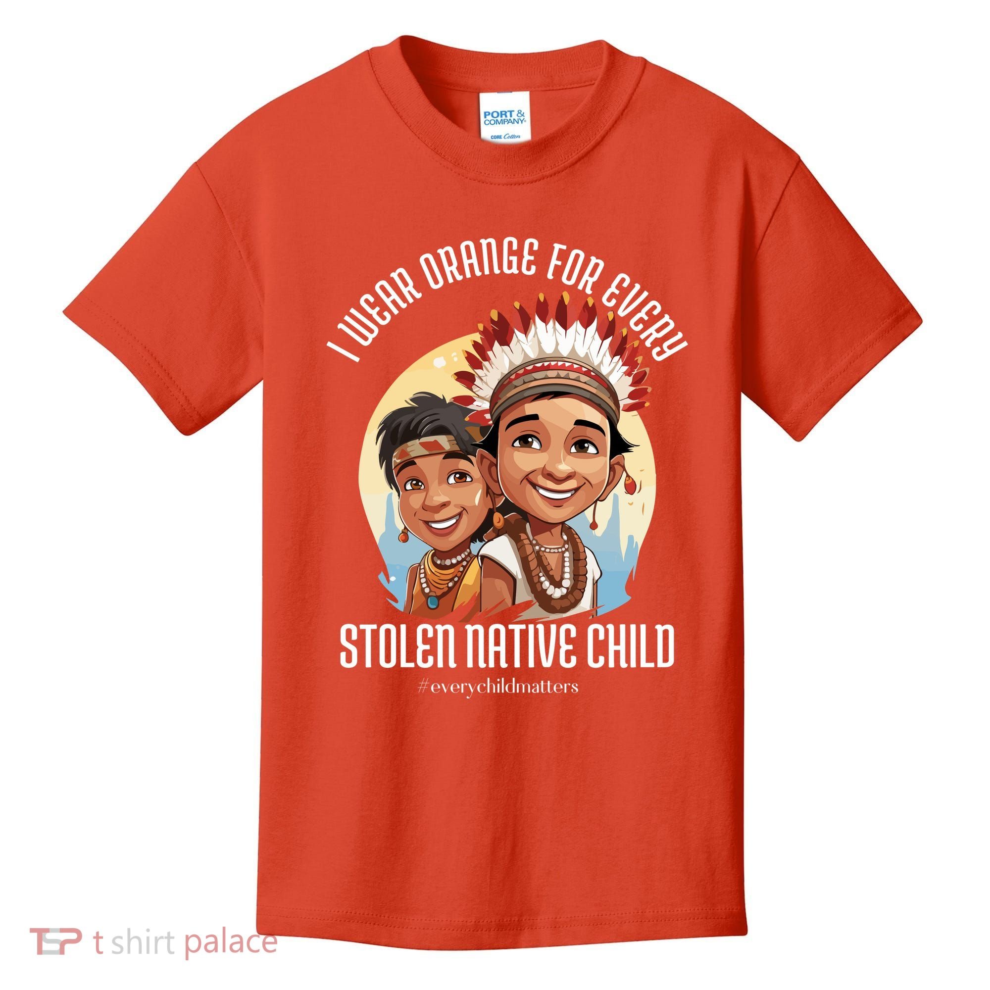 I Wear Orange For Indigenous Children Kids T-Shirt