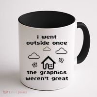 I Went Outside Once The Graphics Werent Great Coffee Mug thumb 1