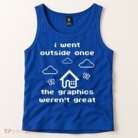 I Went Outside Once The Graphics Werent Great Tank Top thumb 2