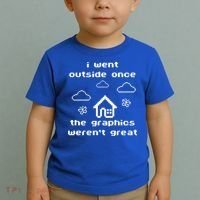 I Went Outside Once The Graphics Werent Great Toddler T-Shirt thumb 2