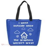 I Went Outside Once The Graphics Werent Great Tote Bag thumb 0