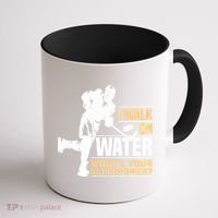 I Walk On Water Funny Ice Hockey Gift Coffee Mug thumb 1