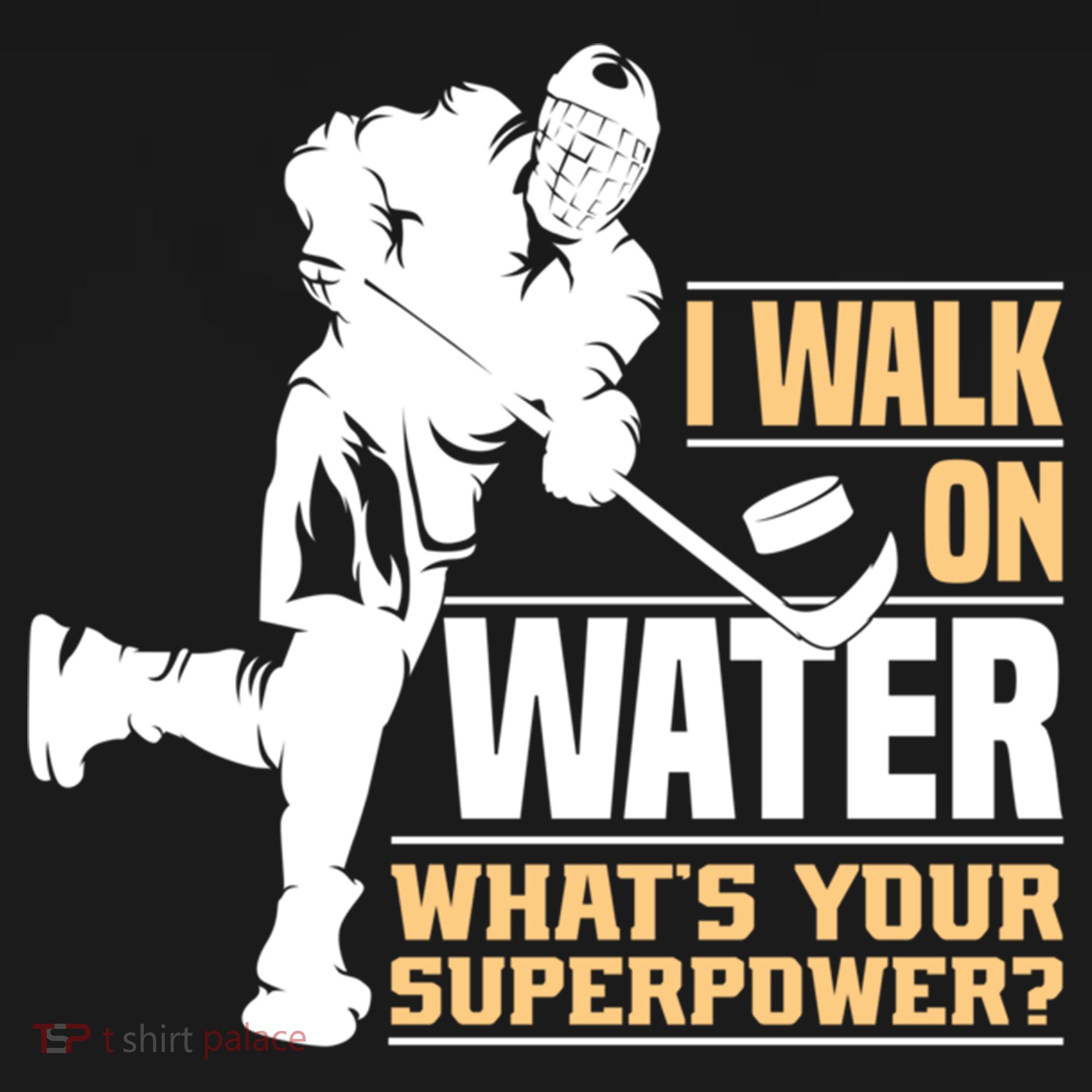 I Walk On Water Funny Ice Hockey Gift Women's Hoodie