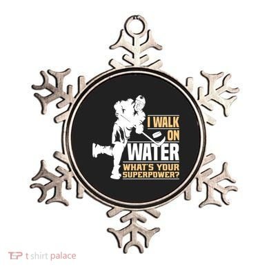 I Walk On Water Funny Ice Hockey Gift Ornament