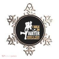I Walk On Water Funny Ice Hockey Gift Ornament thumb 0