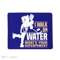 I Walk On Water Funny Ice Hockey Gift Mousepad thumb 0