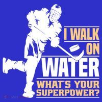 I Walk On Water Funny Ice Hockey Gift Toddler Hoodie thumb 2