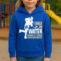 I Walk On Water Funny Ice Hockey Gift Kids Hoodie thumb 3