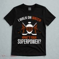 I Walk On Water What's Your Superpower? Funny Hockey T-Shirt thumb 5