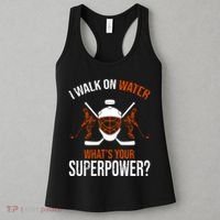 I Walk On Water What's Your Superpower? Funny Hockey Women's Tank Top thumb 3