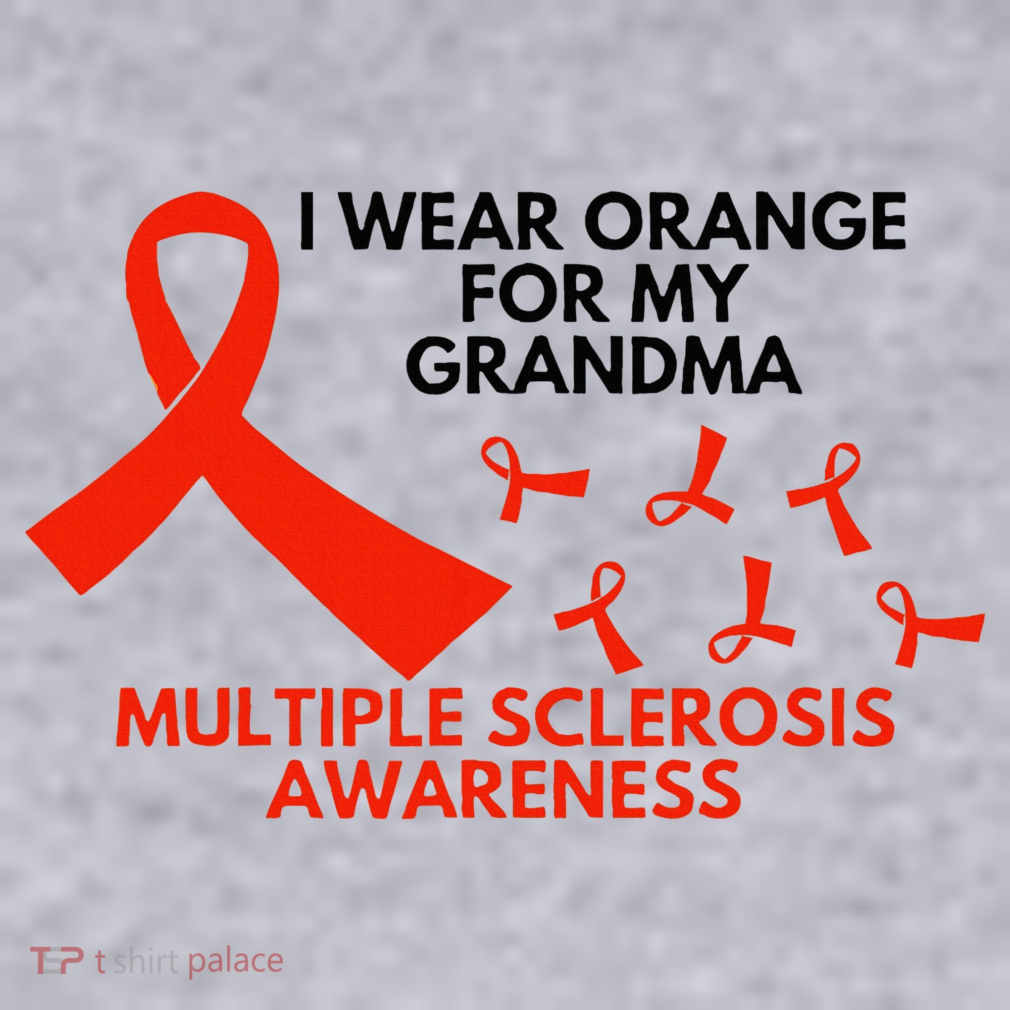 I Wear Orange For My Grandma Multiple Sclerosis Ms Awareness Women's Sweatshirt