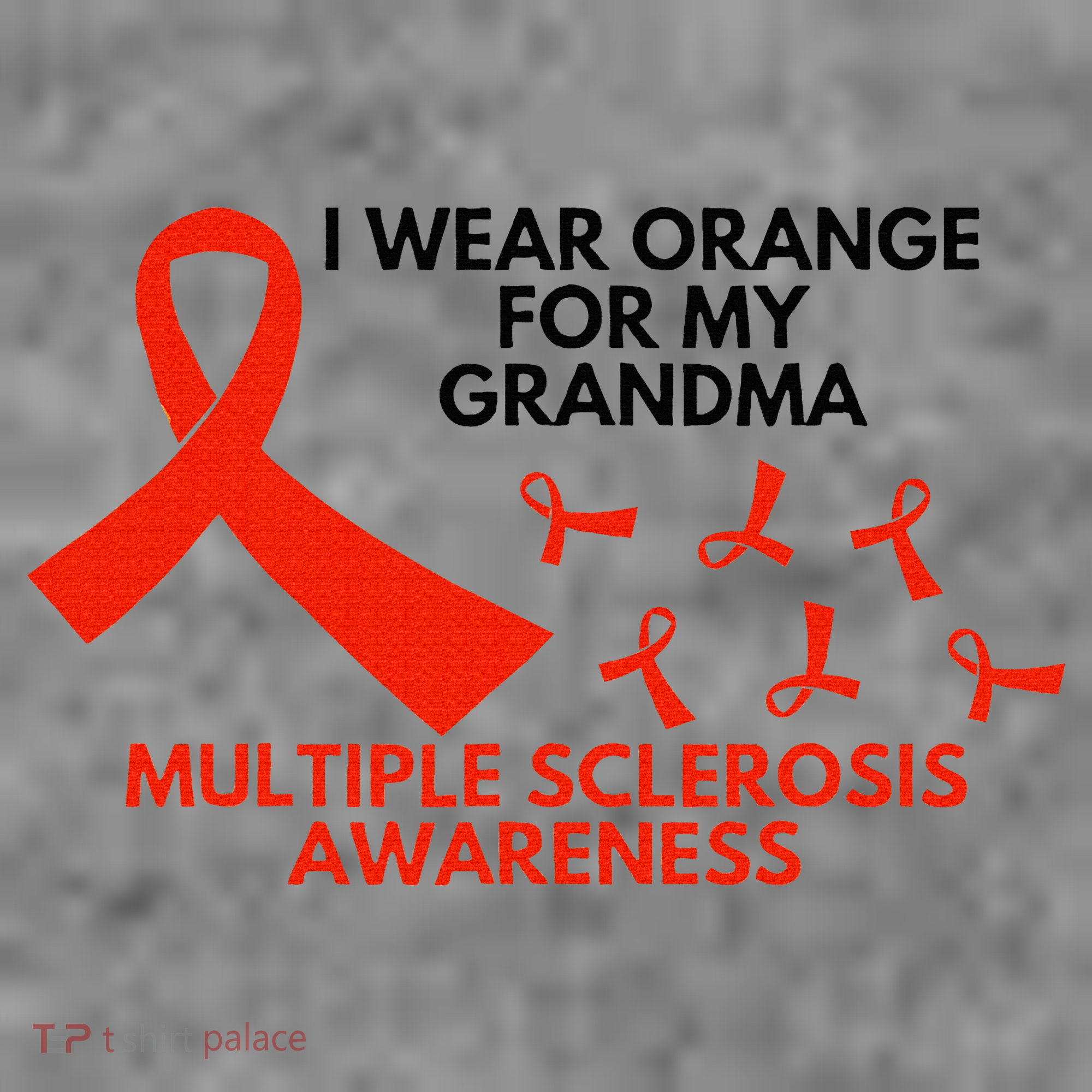 I Wear Orange For My Grandma Multiple Sclerosis Ms Awareness Toddler Hoodie