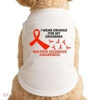 I Wear Orange For My Grandma Multiple Sclerosis Ms Awareness Doggie Tank thumb 0