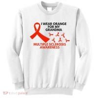 I Wear Orange For My Grandma Multiple Sclerosis Ms Awareness Sweatshirt thumb 0