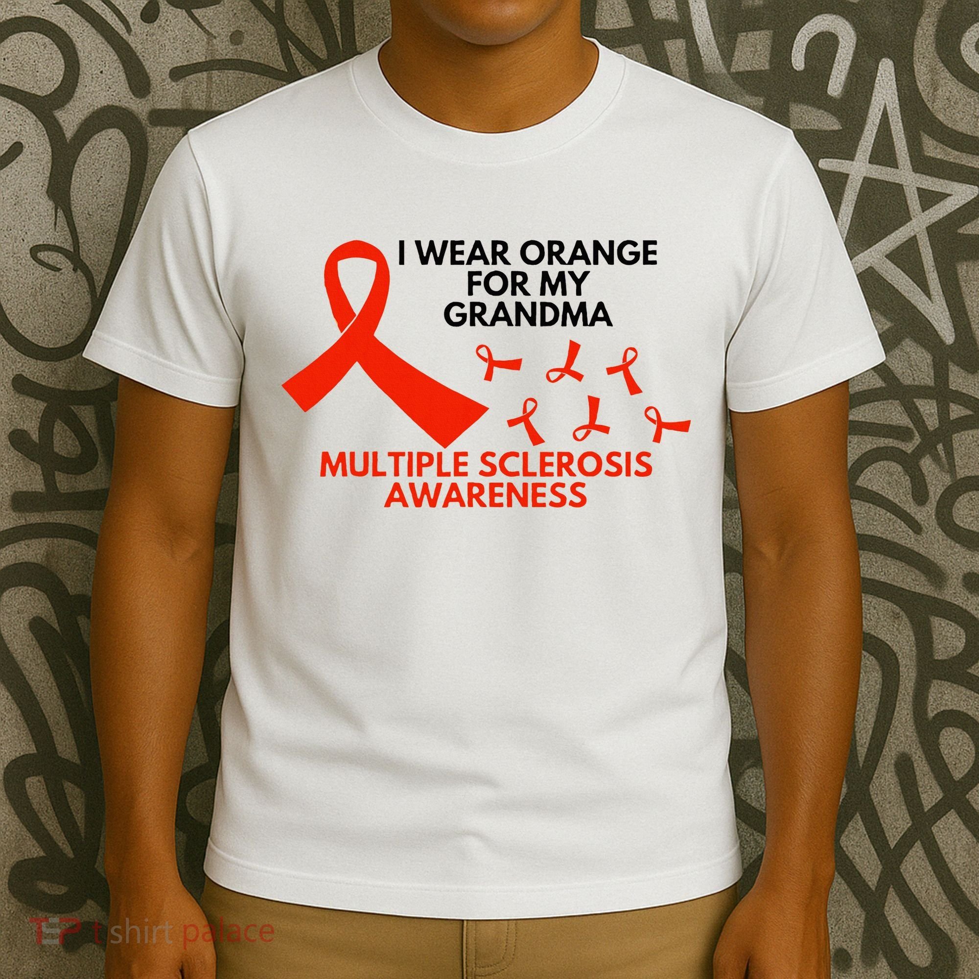 I Wear Orange For My Grandma Multiple Sclerosis Ms Awareness T-Shirt