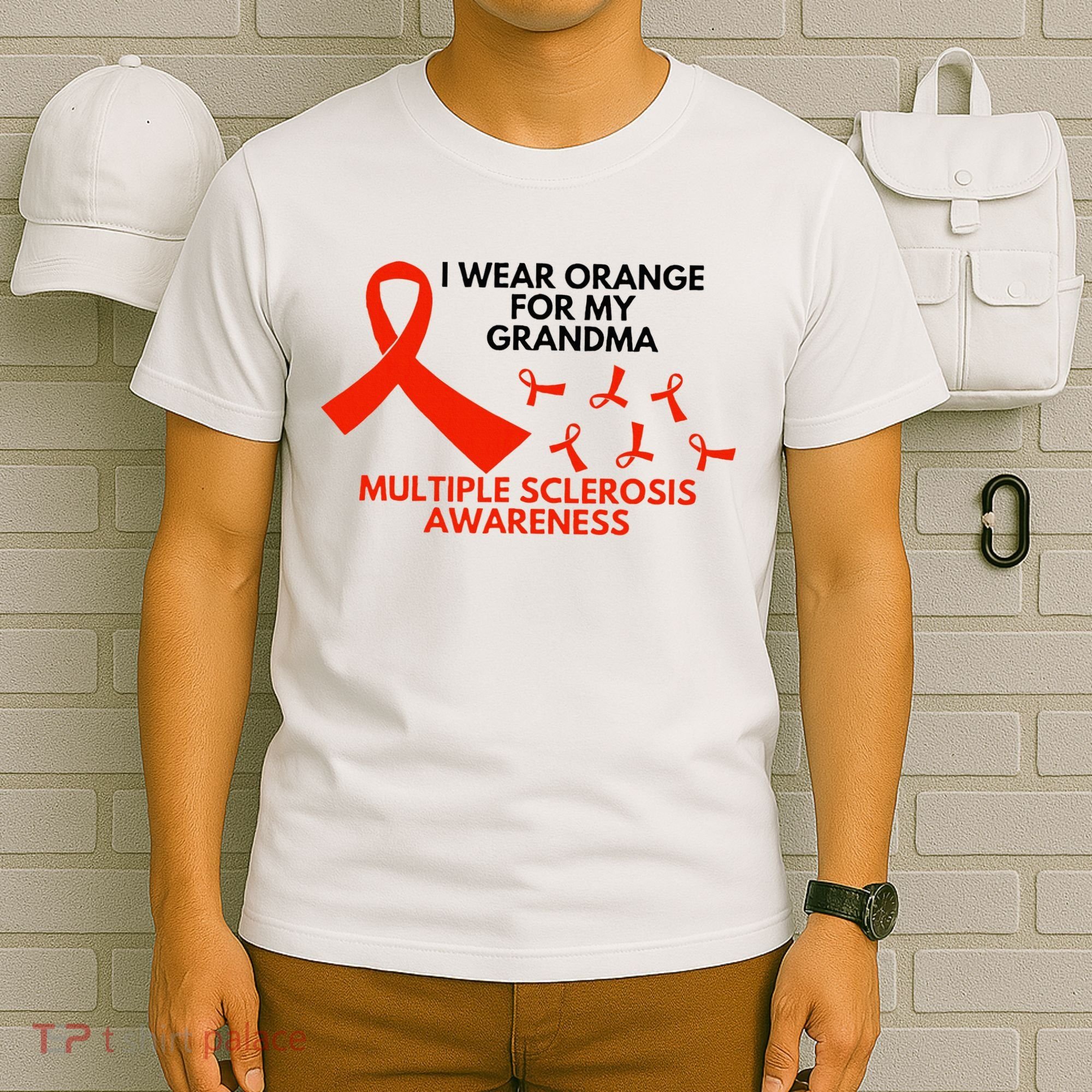 I Wear Orange For My Grandma Multiple Sclerosis Ms Awareness T-Shirt