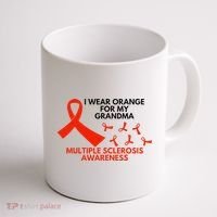I Wear Orange For My Grandma Multiple Sclerosis Ms Awareness Coffee Mug thumb 1