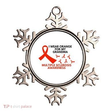 I Wear Orange For My Grandma Multiple Sclerosis Ms Awareness Ornament