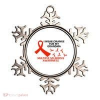 I Wear Orange For My Grandma Multiple Sclerosis Ms Awareness Ornament thumb 0