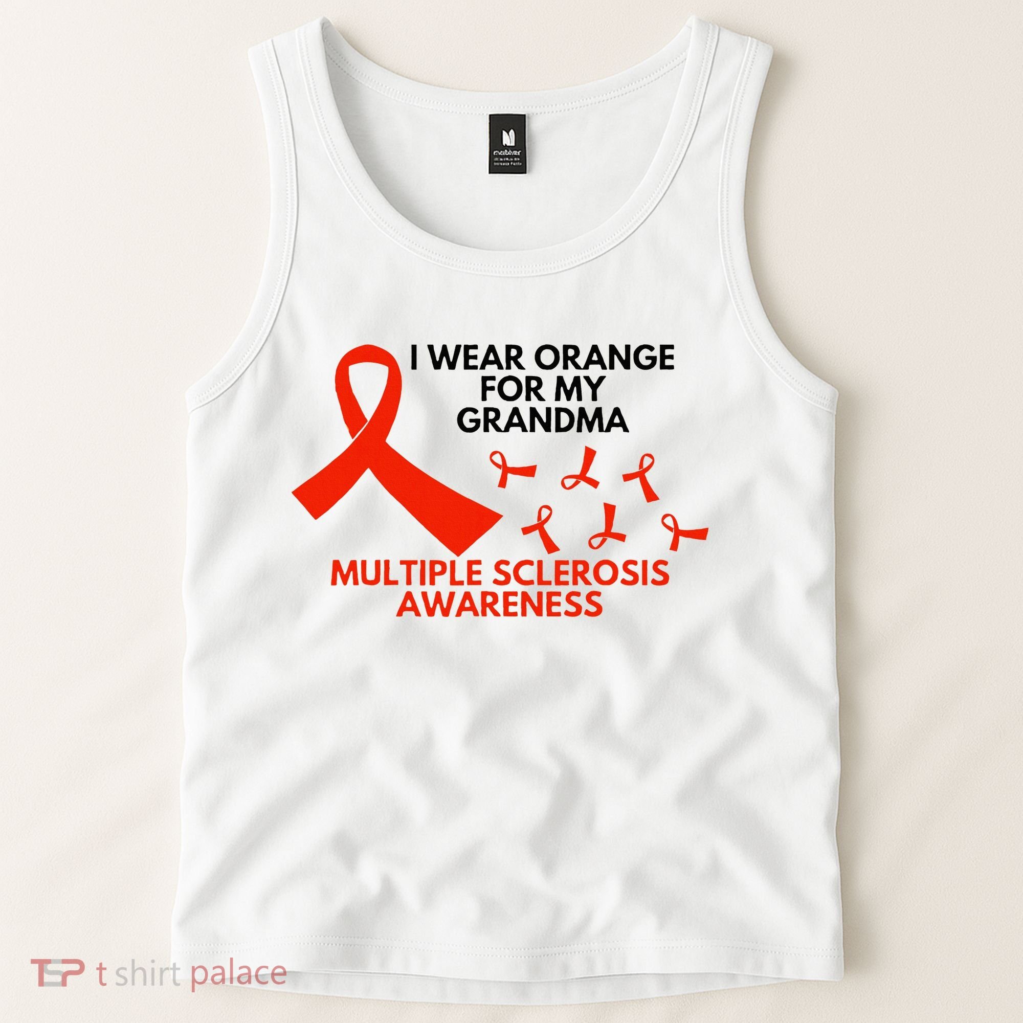 I Wear Orange For My Grandma Multiple Sclerosis Ms Awareness Tank Top