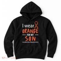 I Wear Orange For My Son Leukemia Awareness Hoodie thumb 0