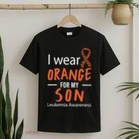 I Wear Orange For My Son Leukemia Awareness T-Shirt thumb 2