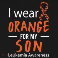 I Wear Orange For My Son Leukemia Awareness Coaster thumb 2