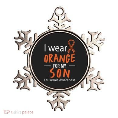 I Wear Orange For My Son Leukemia Awareness Ornament